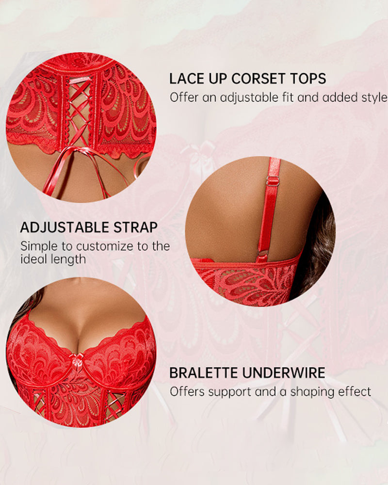 Women's Sexy Lace Bra Bodycon Top