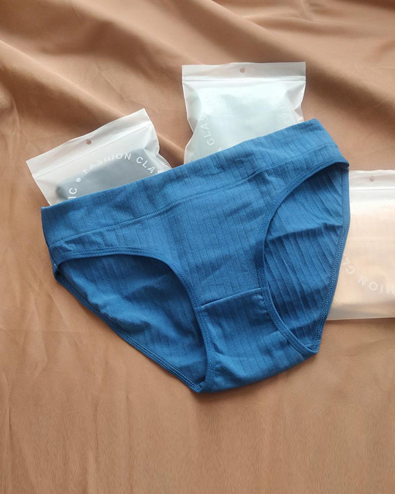 Comfort Cotton Mid-Rise Brief Panties (3/5 Pack)