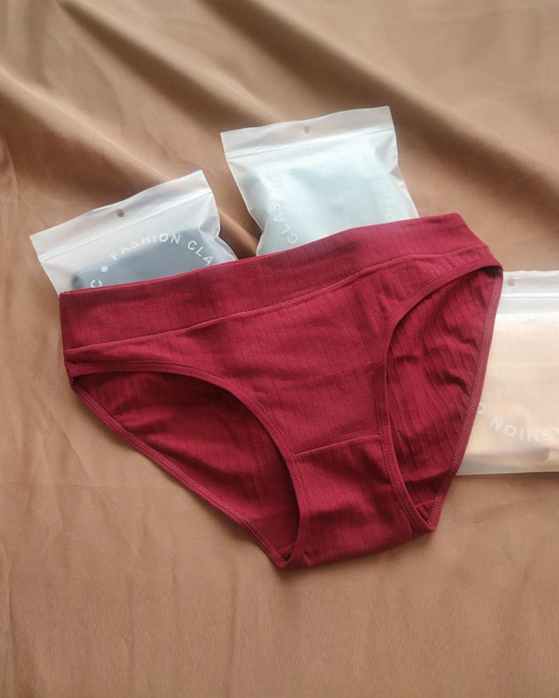 Comfort Cotton Mid-Rise Brief Panties (3/5 Pack)