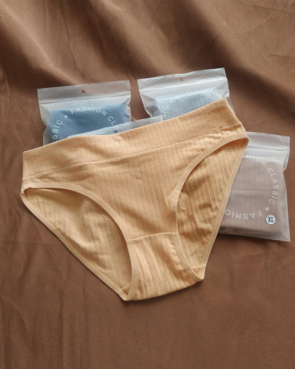 Comfort Cotton Mid-Rise Brief Panties (3/5 Pack)