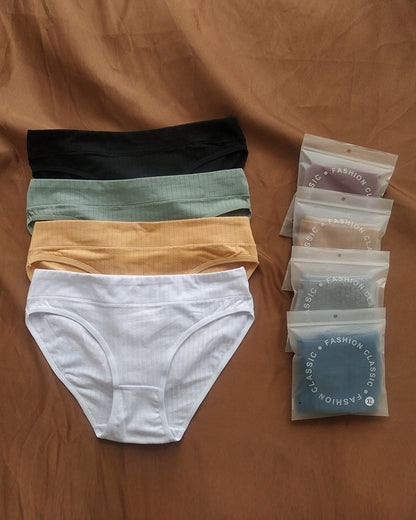 Comfort Cotton Mid-Rise Brief Panties (3/5 Pack)