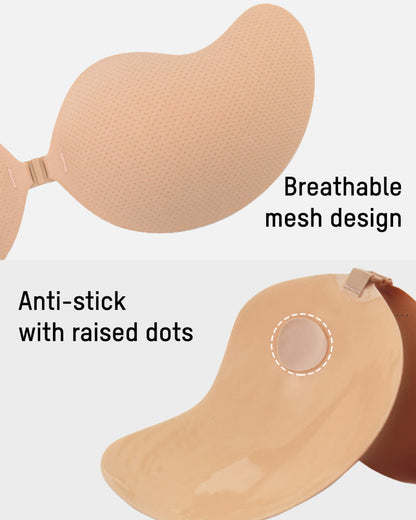 Mango Shaped Breathable Self-Adhesive Invisible Bra (2 Pairs)