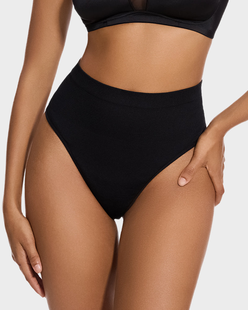 Mid-Waist Tummy Control Thong (2 Pack)
