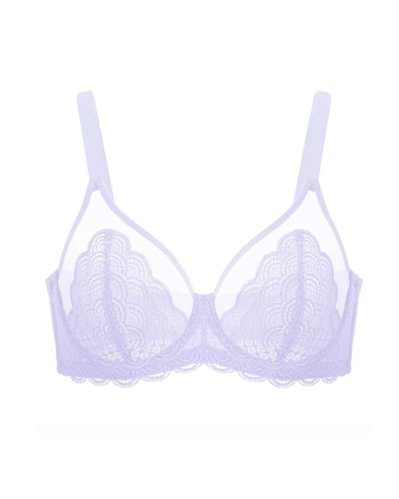 Women's Mermaid Scale Lace Unlined Bra