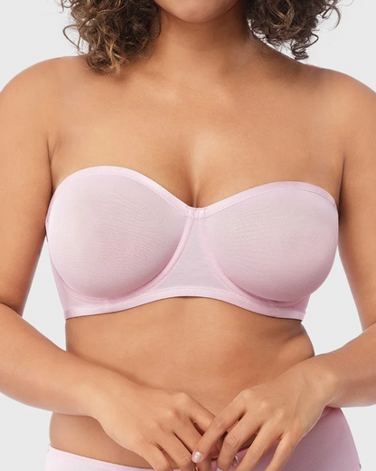 Women's Sheer Mesh Unlined Underwire Adjustable Removable Straps Half Cup Bra