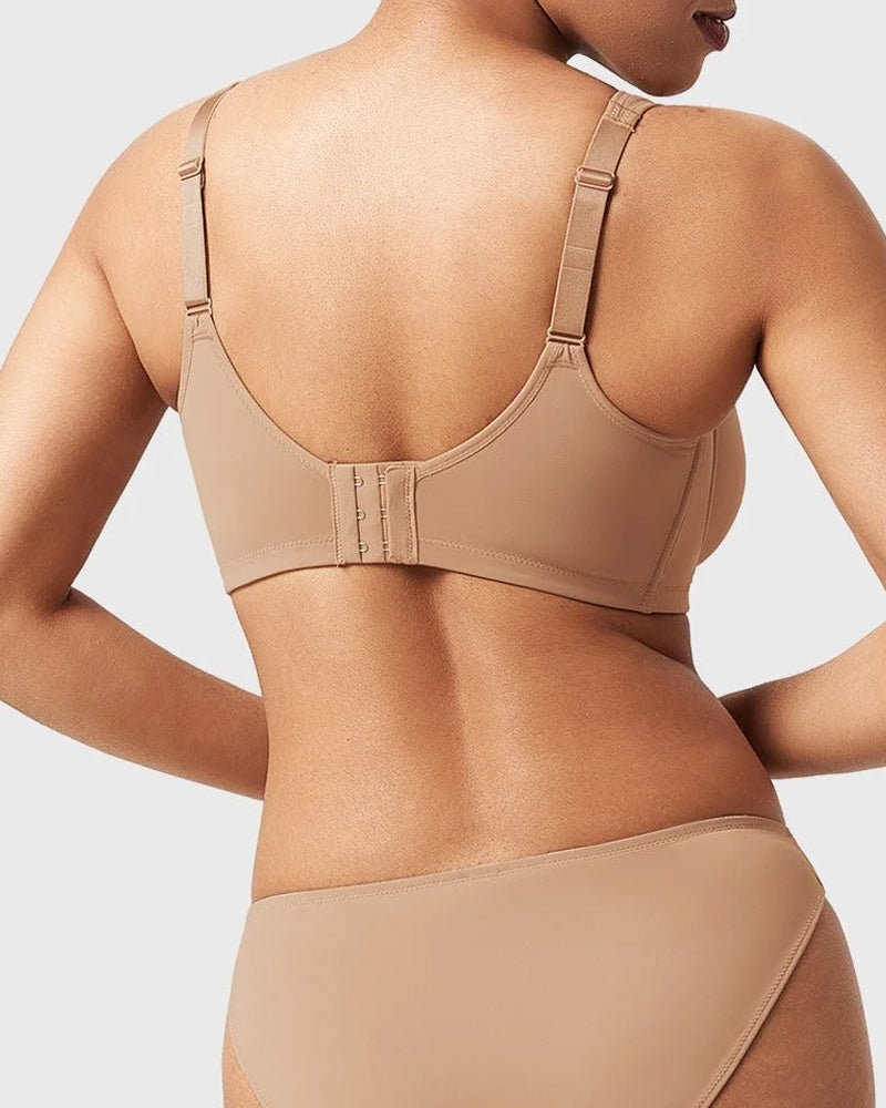 Women's Smooth Unlined Mesh Plus Size Underwire Bra