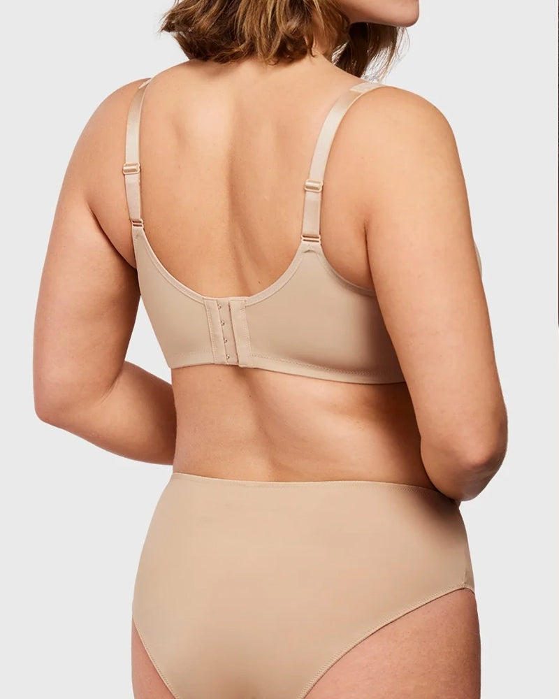 Women's Smooth Unlined Mesh Plus Size Underwire Bra