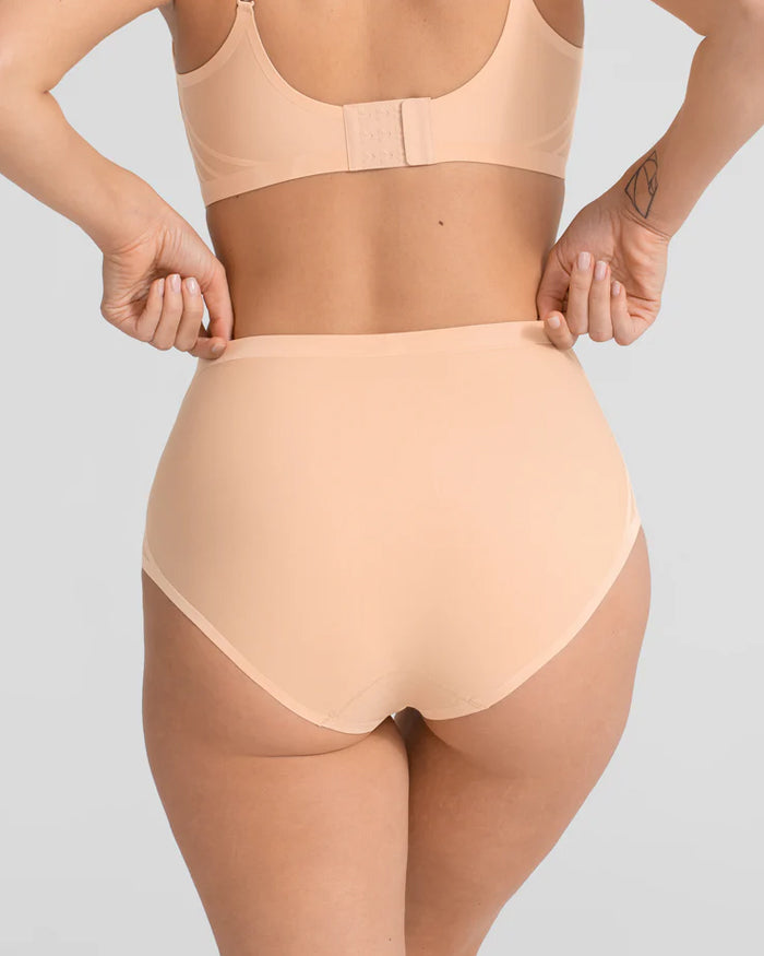 3 Pack High Waist Tummy Lifting Hip Lifting Invisible Cross Comfort Breathable Briefs