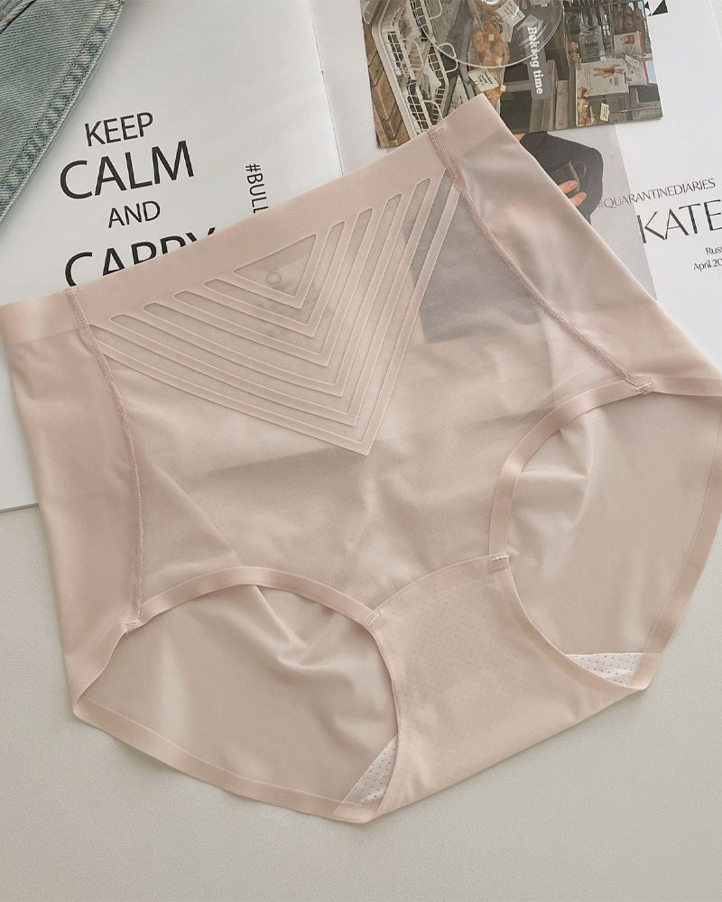 Cool Ice Silk Quick-Drying Tummy Lifting Seamless Breathable Underwear