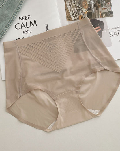 Cool Ice Silk Quick-Drying Tummy Lifting Seamless Breathable Underwear