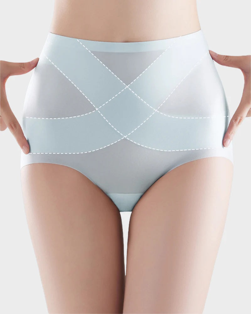 Women's Seamless Ice Silk High Waist Comfortable Underwear