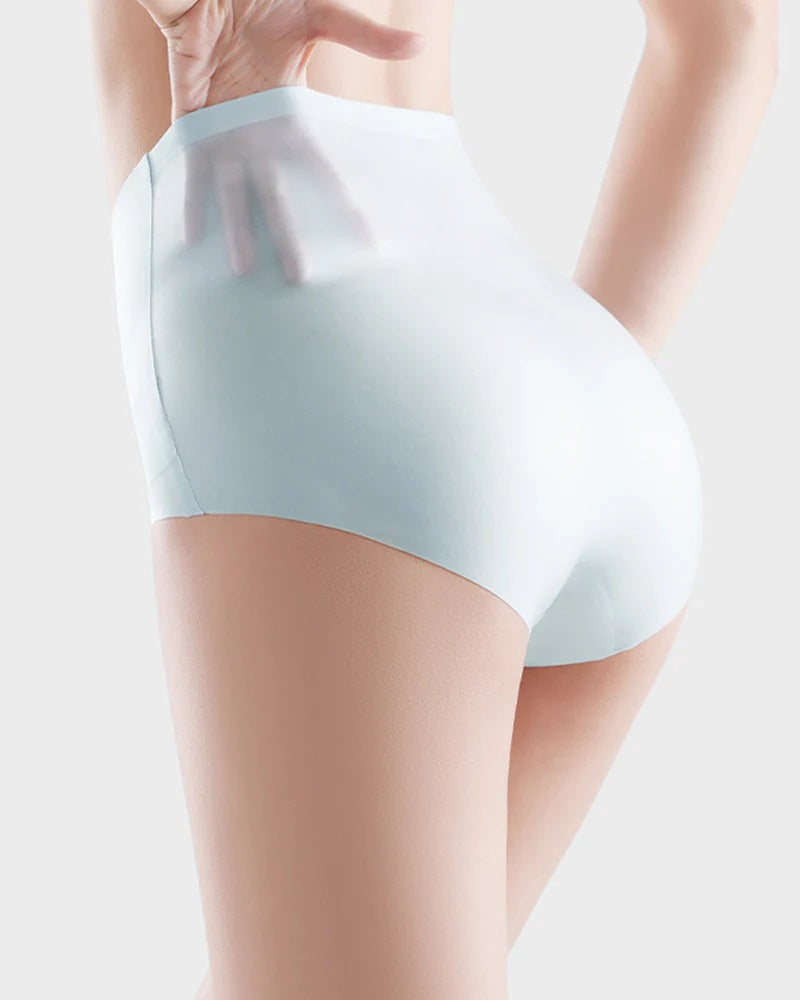 Women's Seamless Ice Silk High Waist Comfortable Underwear