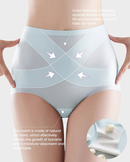Women's Seamless Ice Silk High Waist Comfortable Underwear