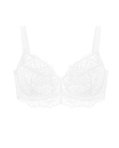 Sunflower Lace Unlined Unpadded Large Size Full Cup Underwire Bra
