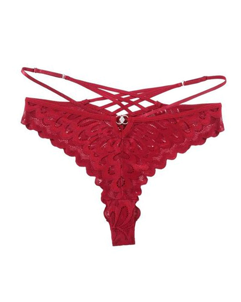 Women's Sexy Lace Cross Back Panties