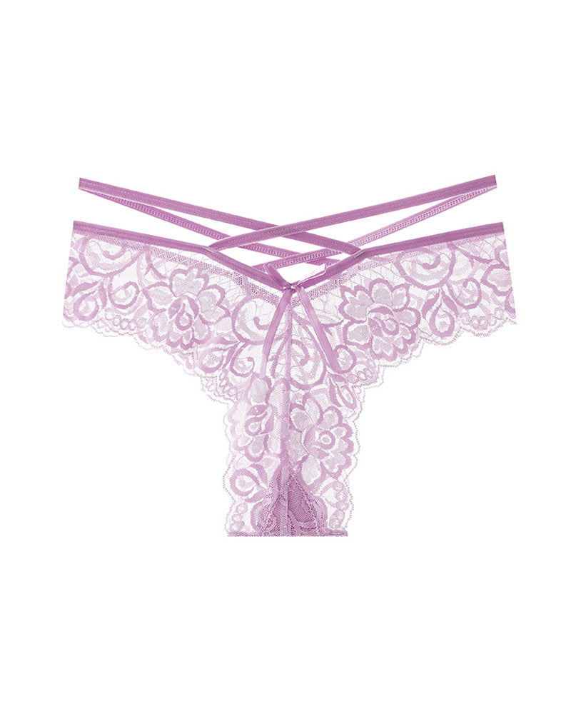 Sexy Jacquard Lace Low Rise Thongs