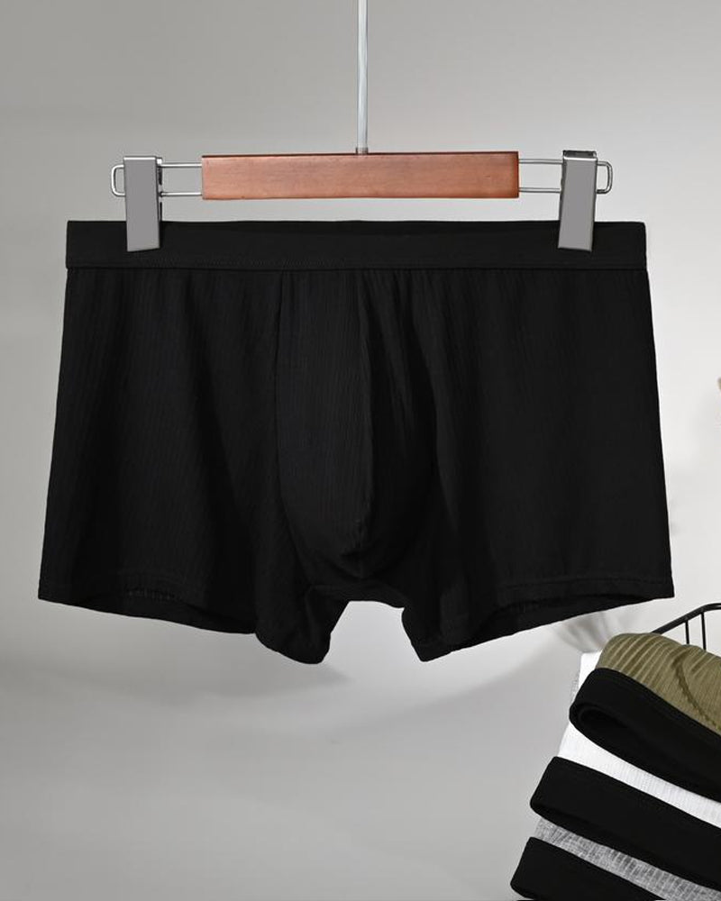 Men's Breathable Colorblock Elastic Waist Briefs