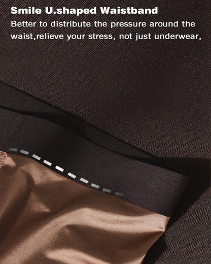Men's Ice Silk Mulberry Silk Antibacterial Boxer Briefs