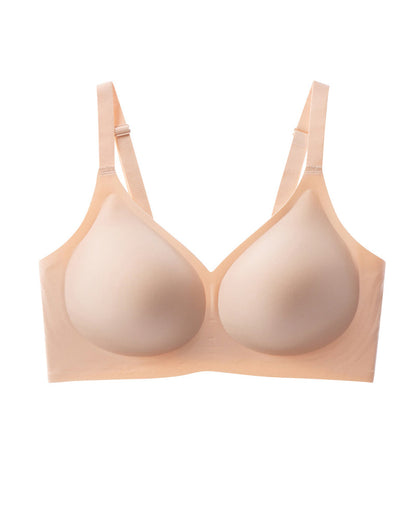 Women's Wire-Free Seamless Push-Up Comfortable Plus Size Bra