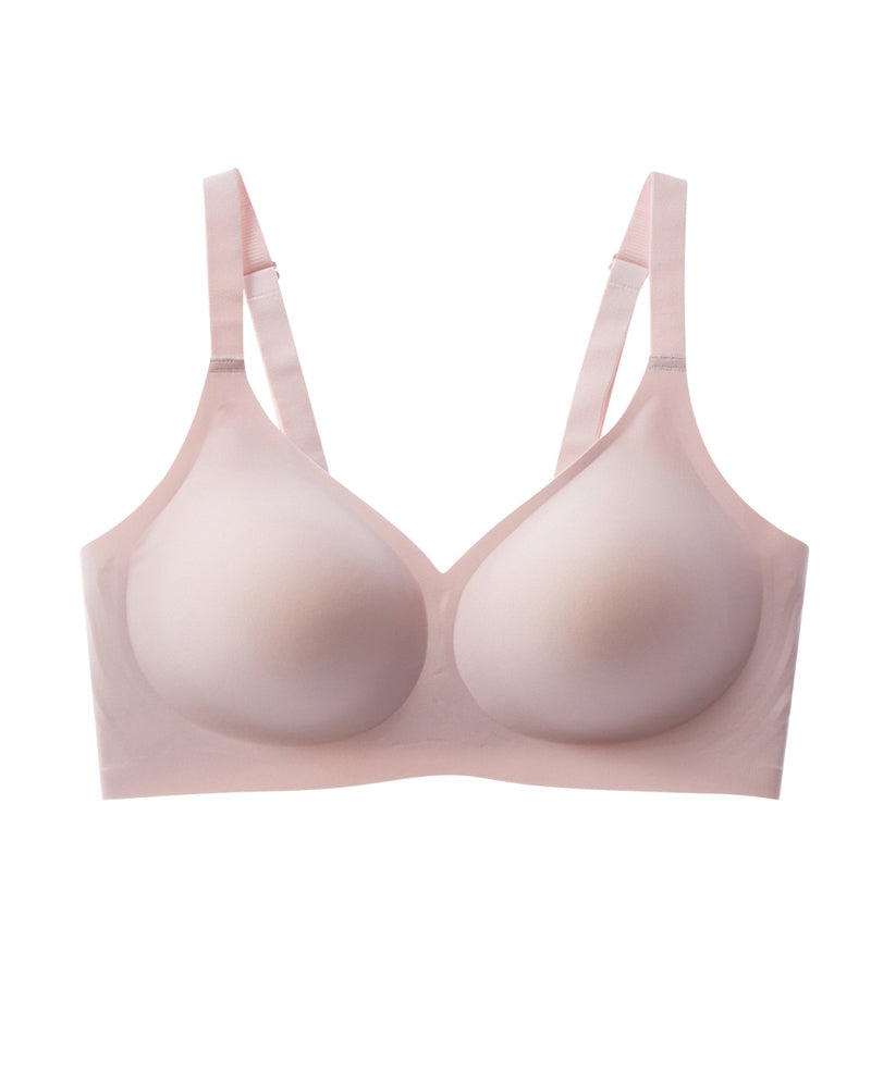 Women's Wire-Free Seamless Push-Up Comfortable Plus Size Bra