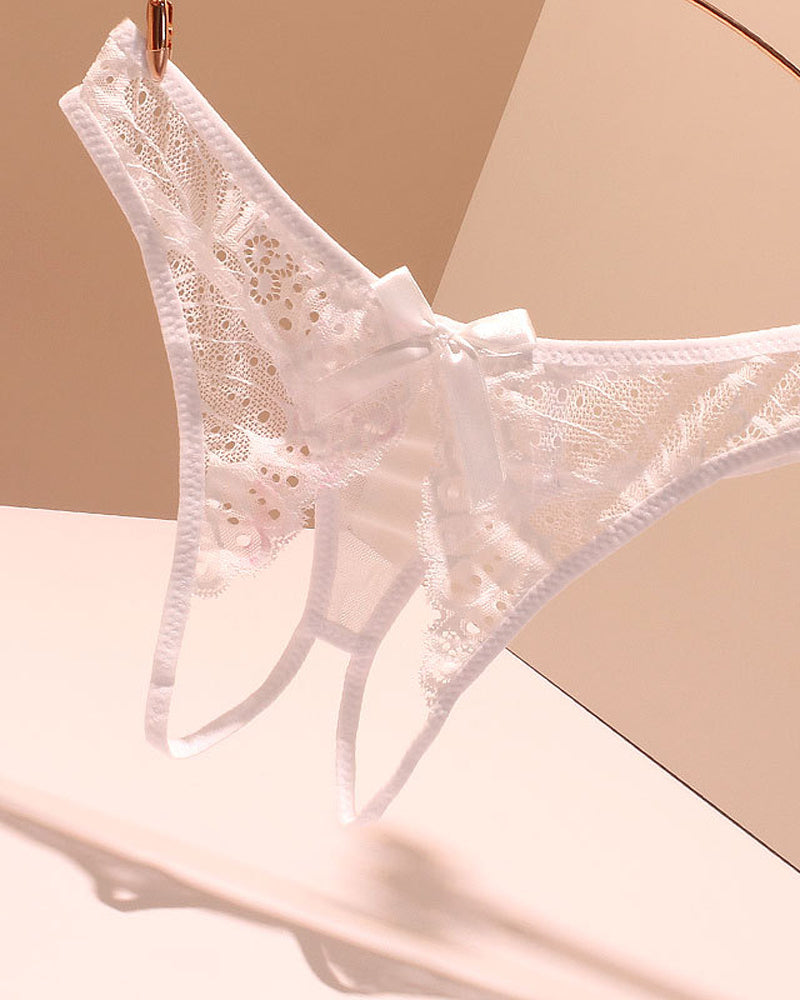 Sexy Lace Crotchless Stretch Thong