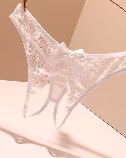 Sexy Lace Crotchless Stretch Thong