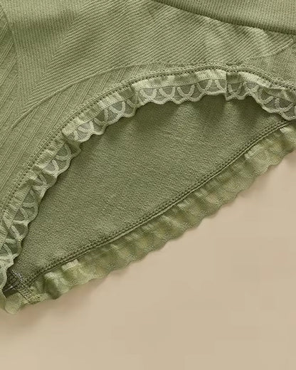 Casual Comfort Lace Wrap Bra Set