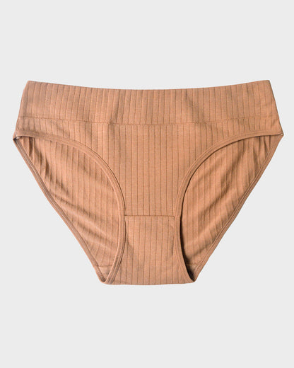 Comfort Cotton Mid-Rise Brief Panties (3/5 Pack)
