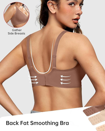 Seamless Deep V Push-Up Wireless Bra