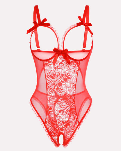 Christmas Lace Mini Bodysuit