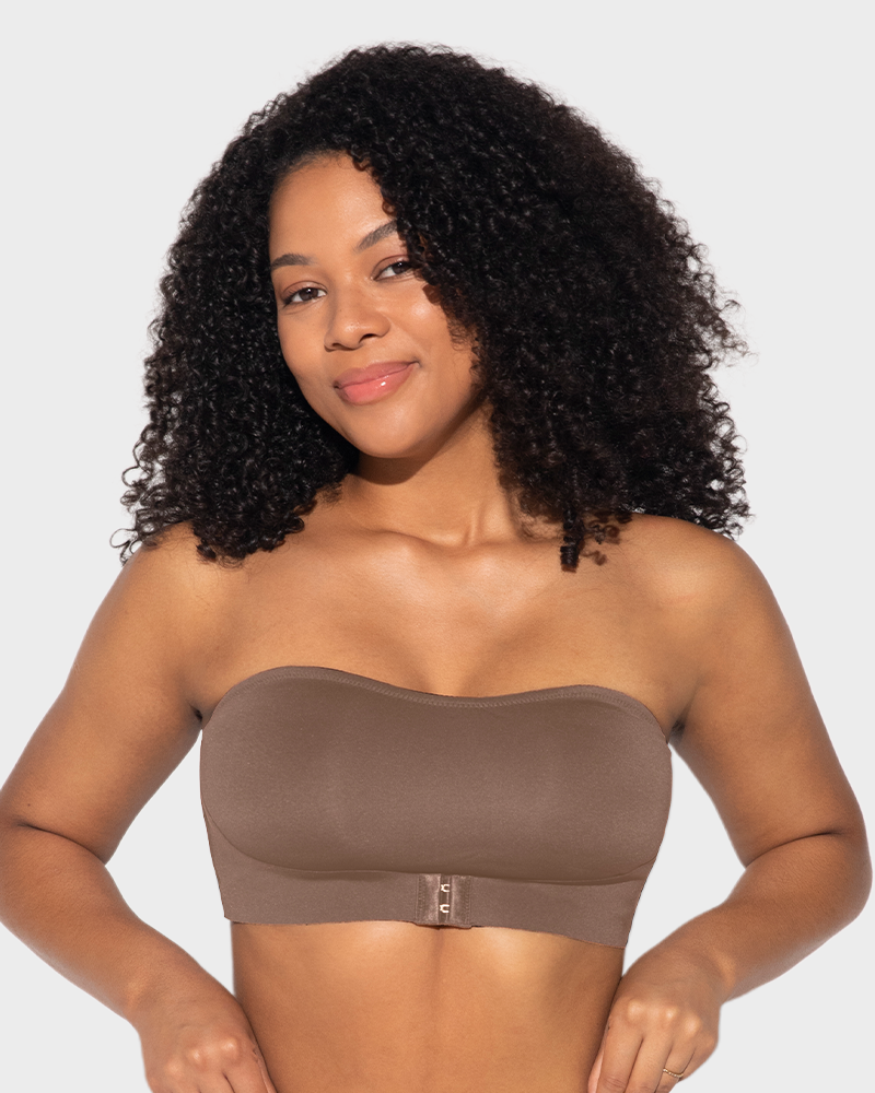 Front Closure Wireless Seamless Bandeau Bra
