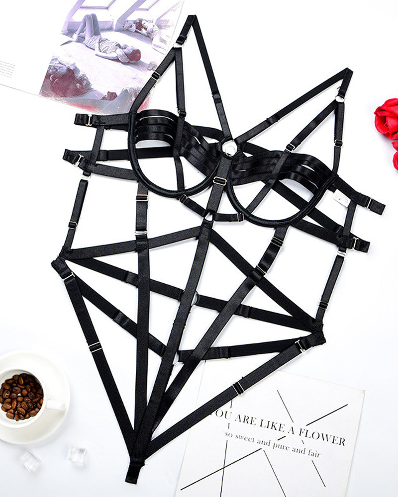 Complex Bondage Cross Sexy Bodysuit