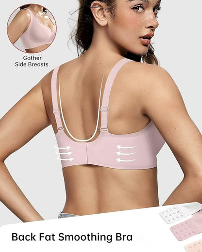 Seamless Deep V Push-Up Wireless Bra