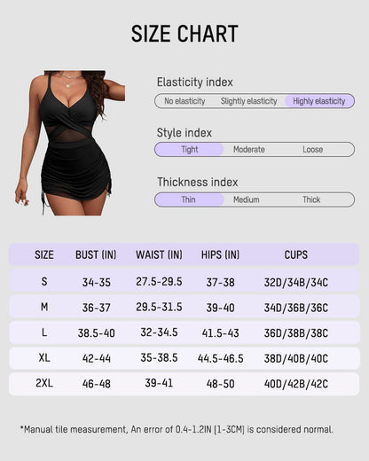 Twist Front Tummy Control One-Piece Swimsuit