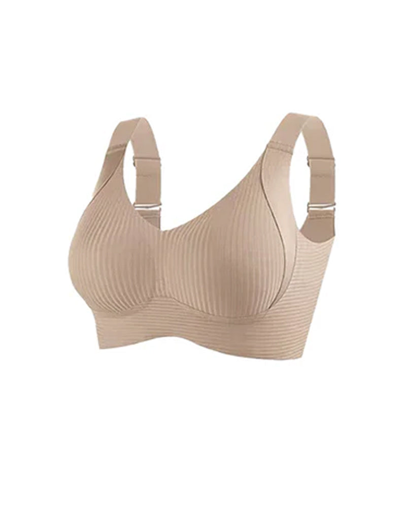 Women's Solid Color Four Rows Adjustable Wireless Bras