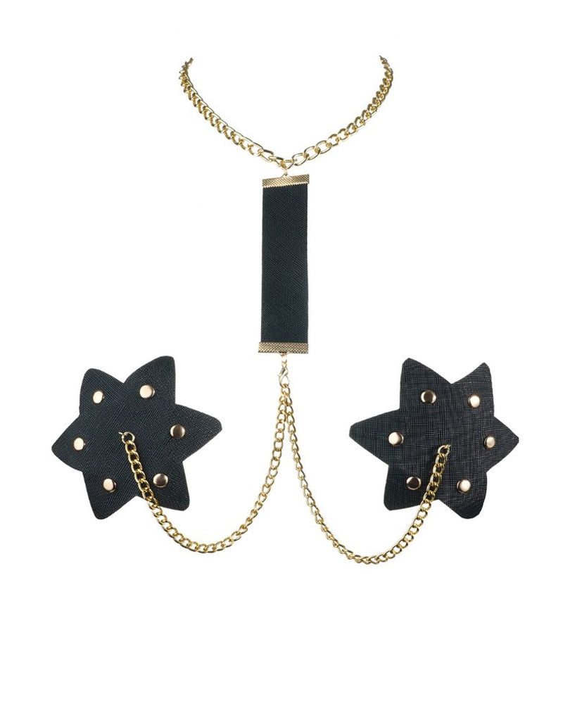 Chain Linked Nipple Cover With Choker