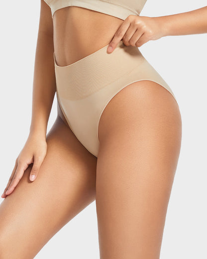 Seamless High Waist Tummy Control Brief Panty (3 Pack)
