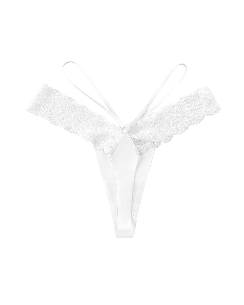 Sexy Double-strapped Lace Thong Panties
