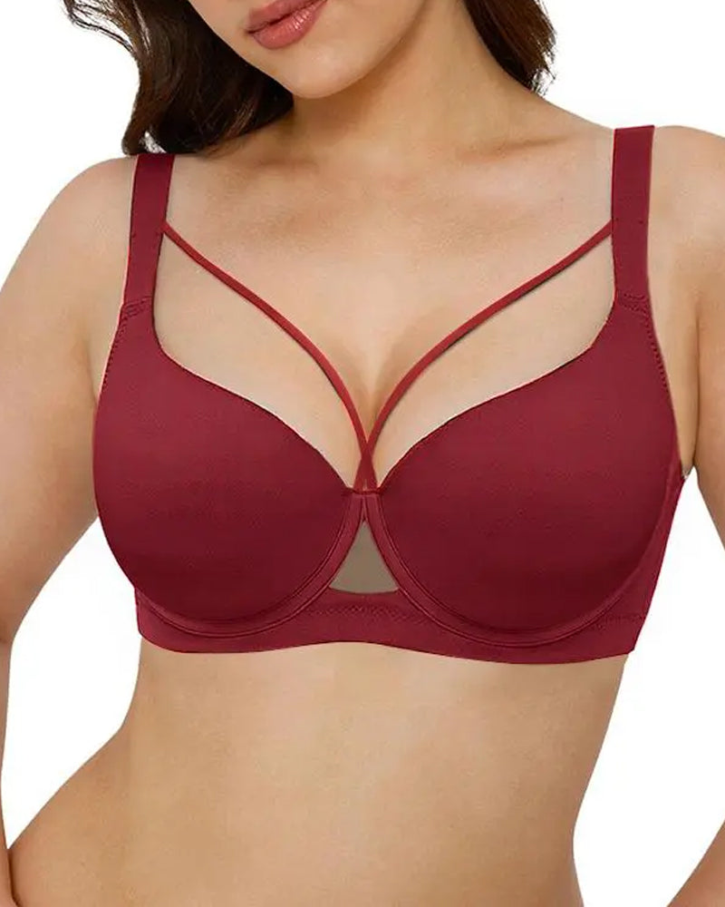 Women's Underwire Deep V Seamless Comfort Lifting Bra