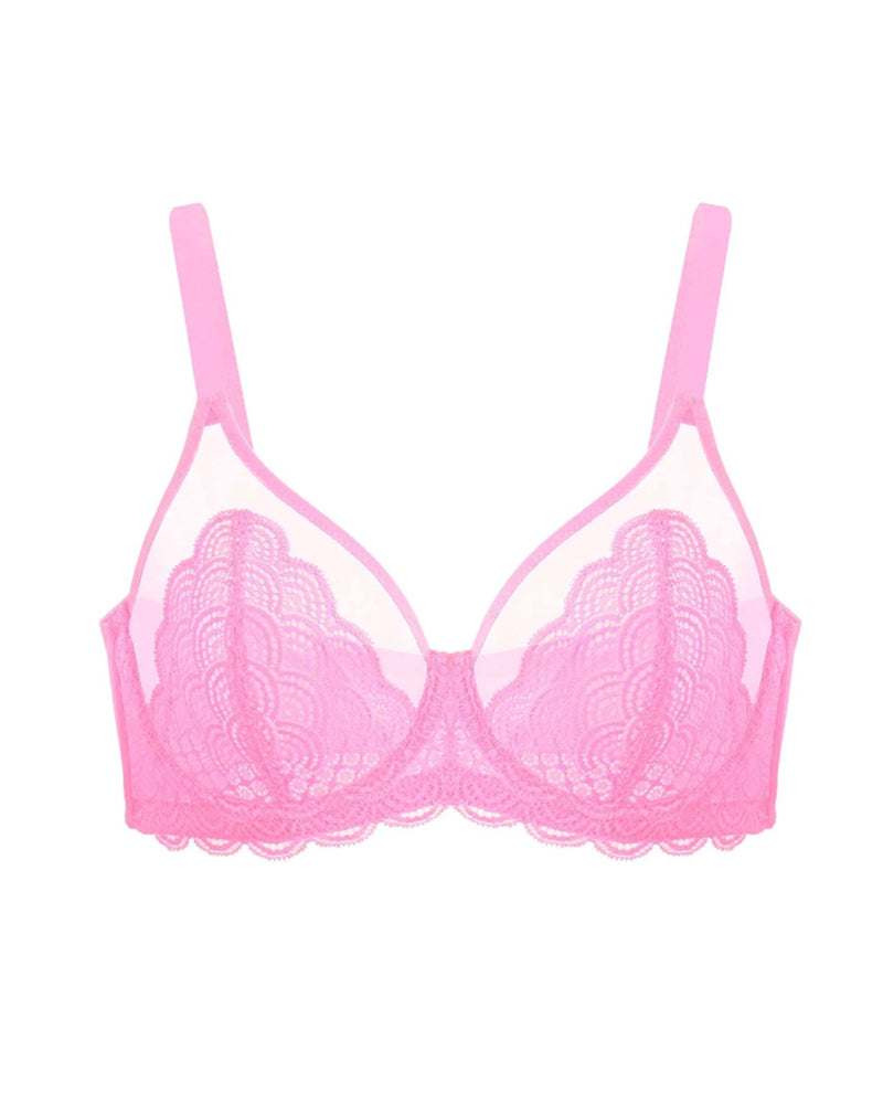 Women's Mermaid Scale Lace Unlined Bra